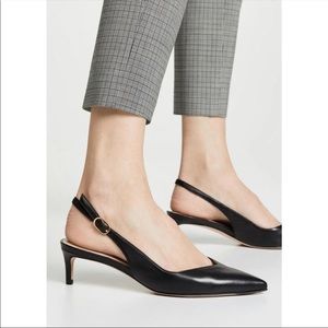 Stuart weitzman edith slingback kitten heel